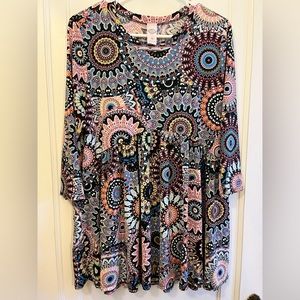 Pink Coconut Boutique paisley tunic